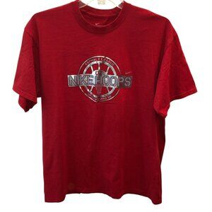 Nike Mens Large Red Hoops Asphalt League 2002 Uptown Pro AM T Shirt Tee Y2K L